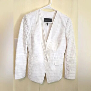 BCBGMaxazria Adrianne White Blazer Jacket Size XS